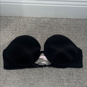 Victoria secret black strapless bra